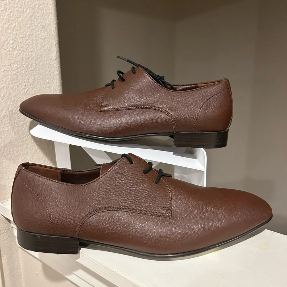 BP. Nordstrom Oxford Lace Up Brown Dress Shoes Mens Size 13M Brand New - Picture 1 of 10